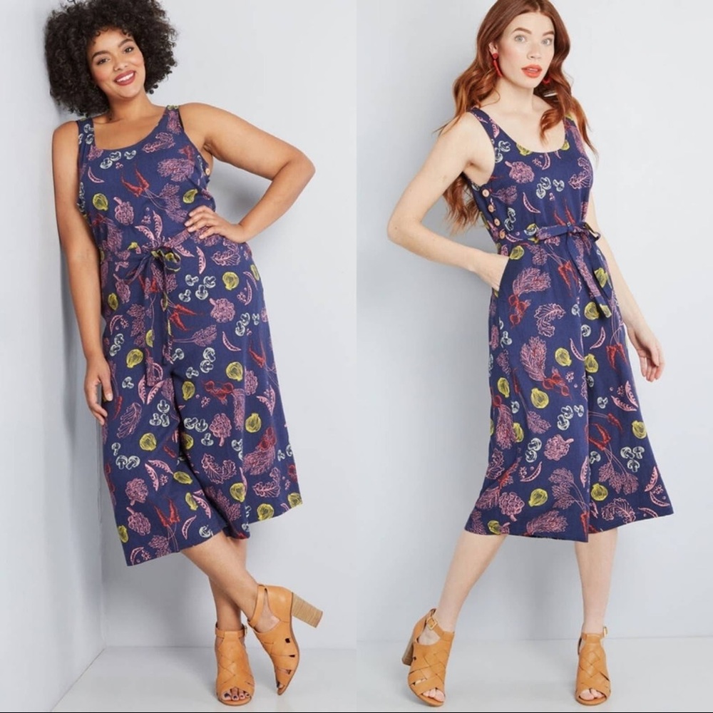 Modcloth Elated Cropped Jumpsuit